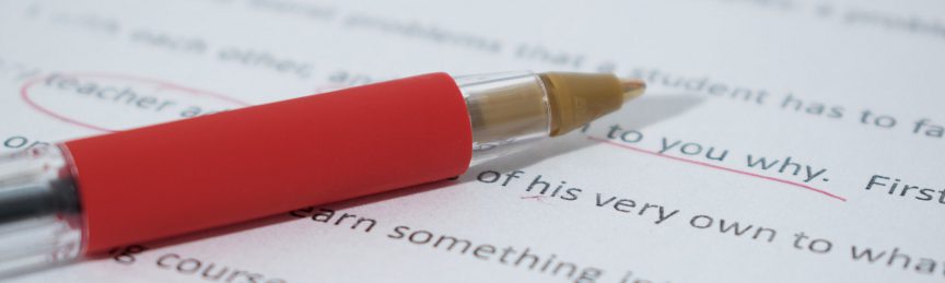 English proofreading and editing